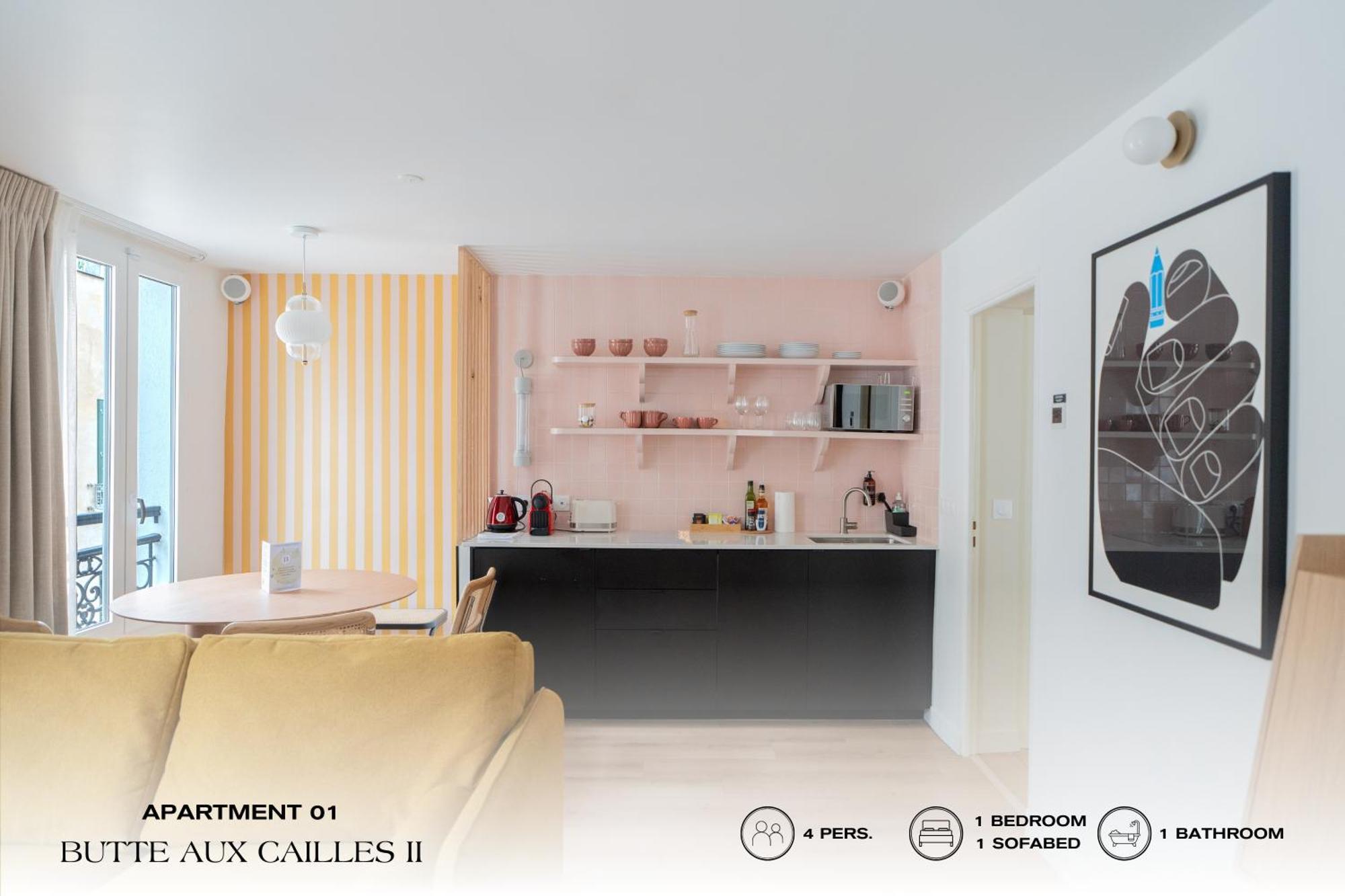 Апартаменты Beauquartier - Butte Aux Cailles II Париж Экстерьер фото